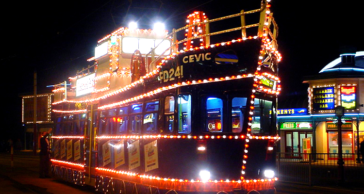 Blackpool Illuminations, just a minute away from the Wilton